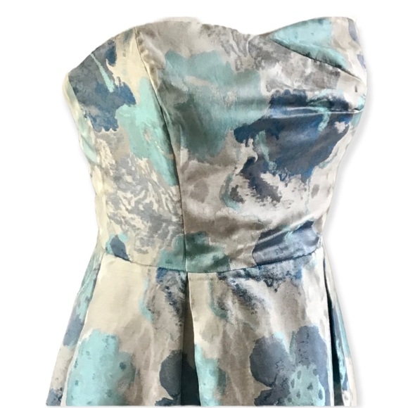 Ark & Co Strapless Dress Floral Print Fit and Flare Size Medium - Picture 6 of 8